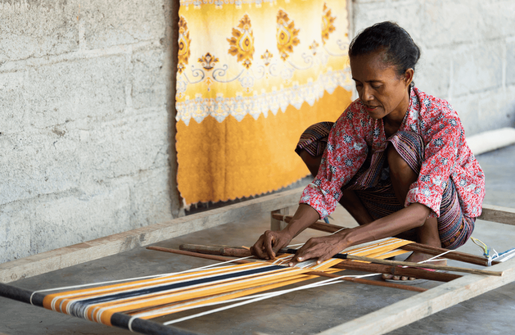 Equipamento tecelagem